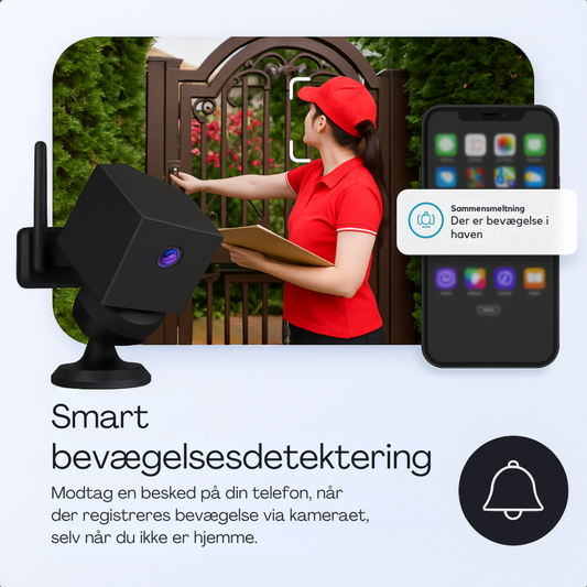 SafeCam Pro™ | Altid sikret – selv uden internet eller strøm
